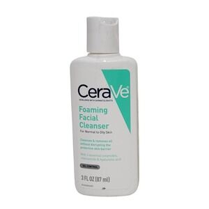 CeraVe Oil Control Foaming‎ Facial Cleanser Hyaluronic Acid Niacinamide 3 fl oz